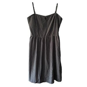 Old Navy Black and White Polka Dot Plus Size Dress